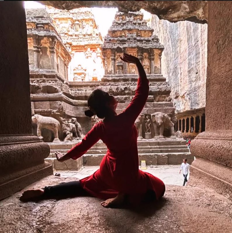 Komal Madkar at Ellora Caves – inspired by ancient Indian art